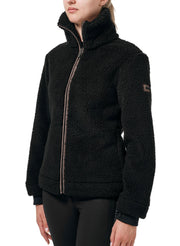 Teddy Fleece Jacke Black Mocha